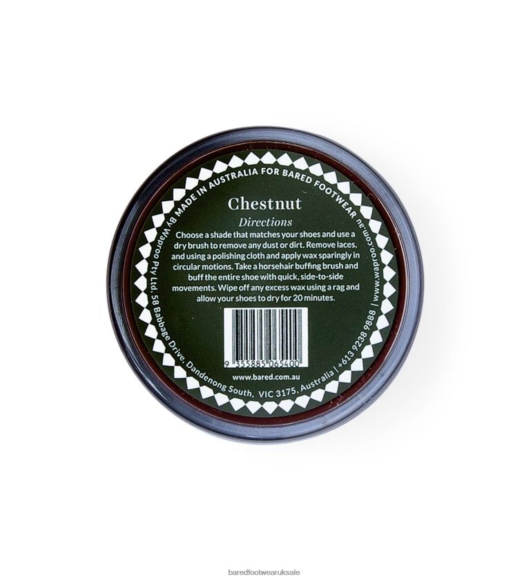 Bared Chestnut Wax Polish Shoe Care Unisex Bared Footwear N06D2V317 Bared Shoe Wax