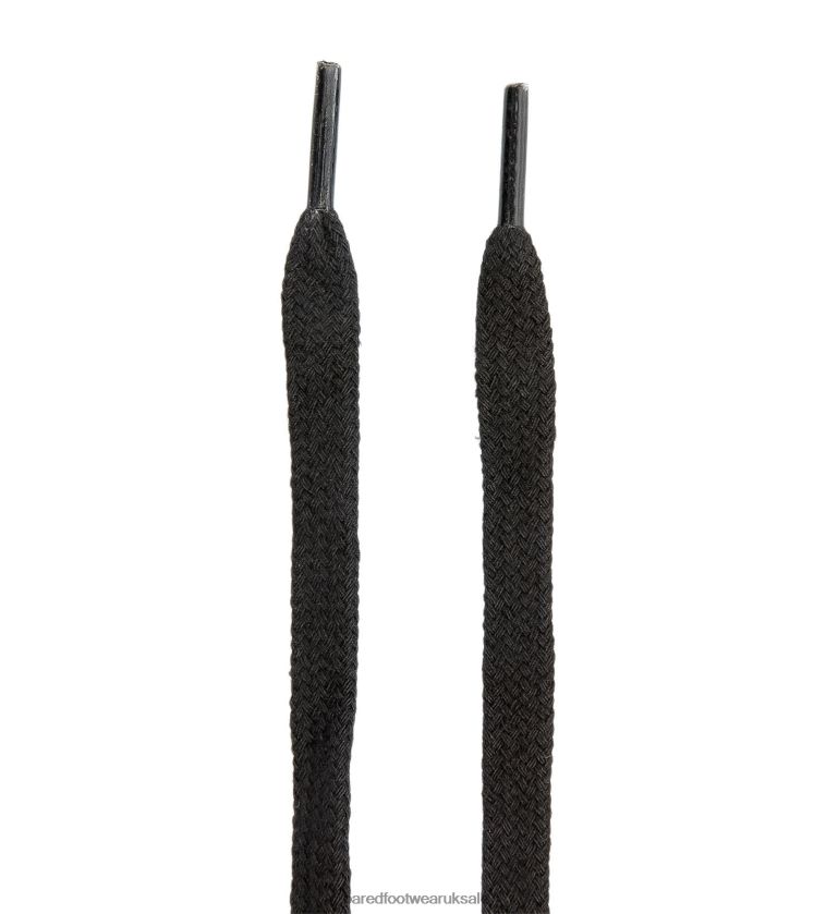 Black Cotton Laces Unisex Bared Footwear N06D2V336 Recycled Cotton Laces