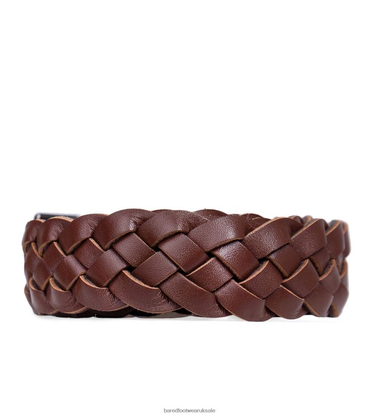 Choc Woven Leather Belts Unisex Bared Footwear N06D2V357 Bared Belt