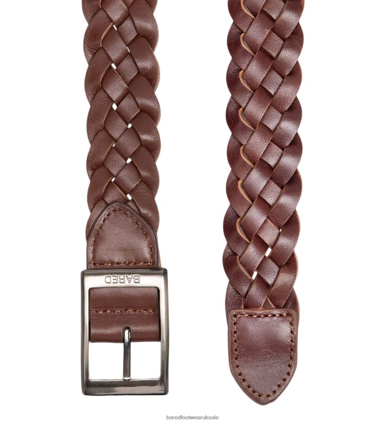 Choc Woven Leather Belts Unisex Bared Footwear N06D2V357 Bared Belt