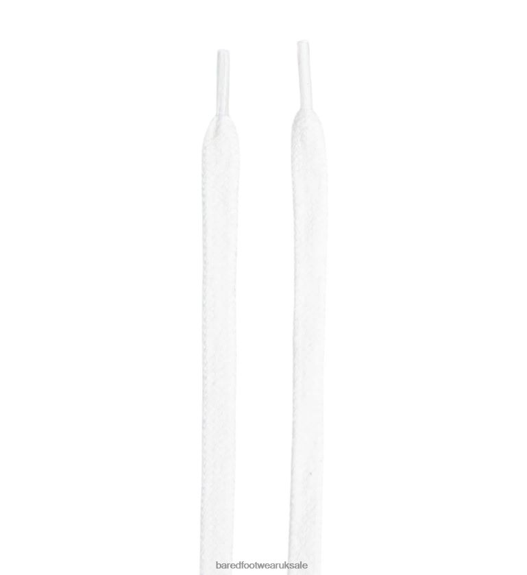 White Cotton Laces Unisex Bared Footwear N06D2V335 Recycled Cotton Laces