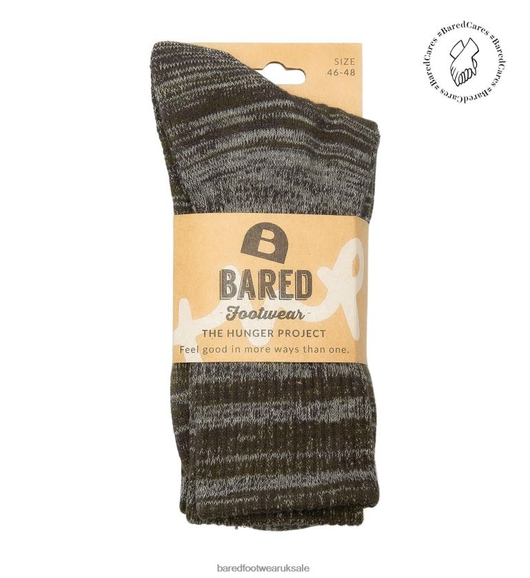 Boot Socks 2 - Pack Khaki Marle Socks Unisex Bared Footwear N06D2V351 Crew Socks 2 - Pack