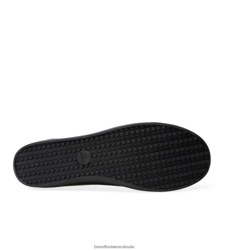 Black Leather with Black Sole Sneakers Men Bared Footwear N06D2V63 Sulphur