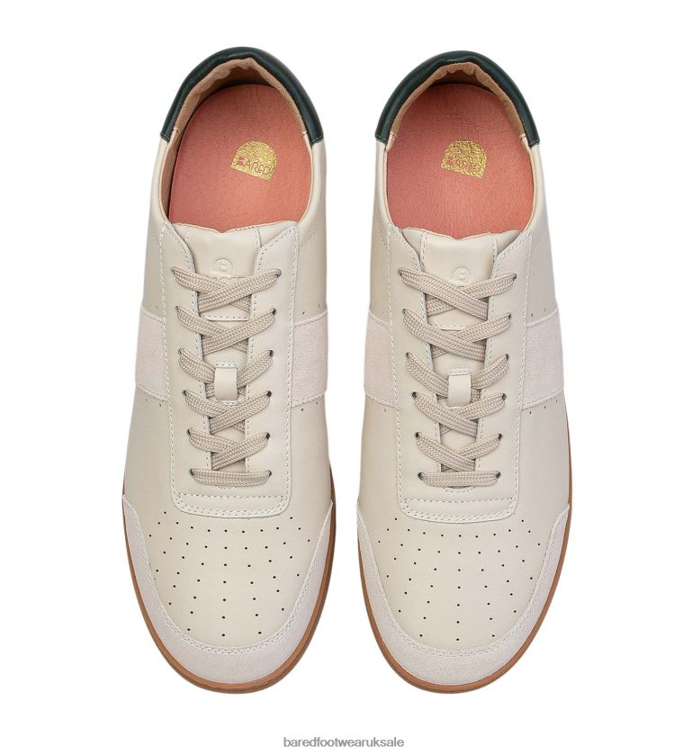 Ecru Leather with Gum Sole Sneakers Men Bared Footwear N06D2V56 Magnox