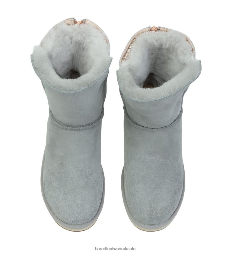 Dusty Blue Slippers Women Bared Footwear N06D2V298 Knitted Home Boot 2