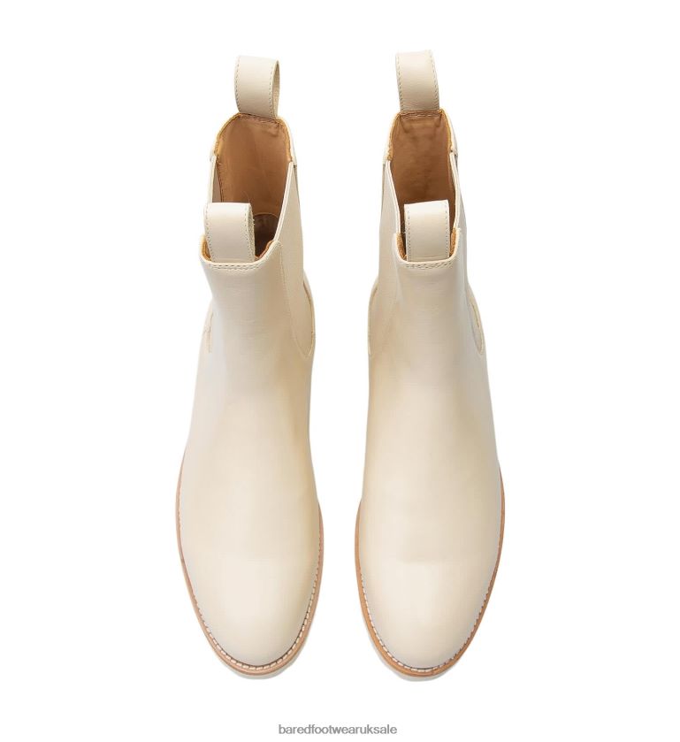Oatmilk Leather Flat Boots Women Bared Footwear N06D2V203 Coot