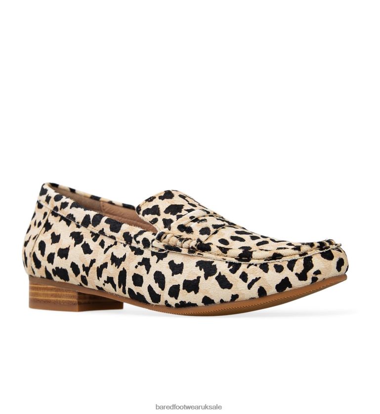 Leopard Calf Hair Loafers Women Bared Footwear N06D2V82 Hawk 2