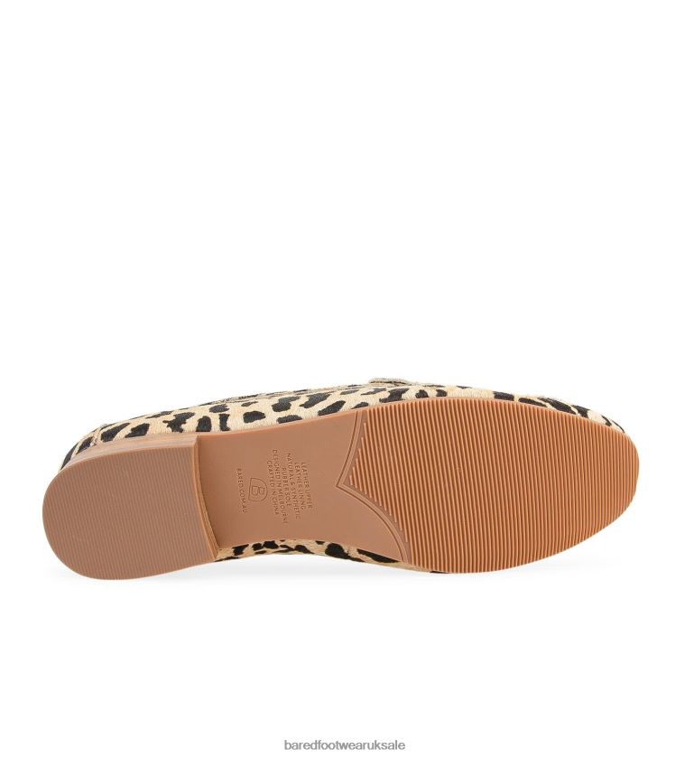 Leopard Calf Hair Loafers Women Bared Footwear N06D2V82 Hawk 2