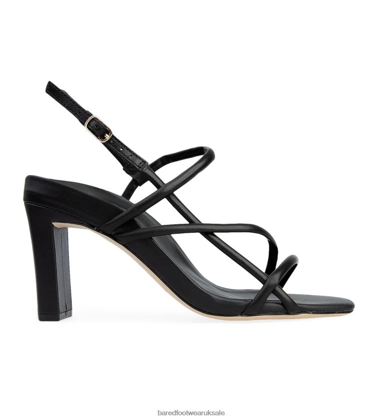 Black Leather High Heels Women Bared Footwear N06D2V109 Godwit
