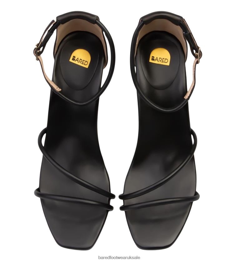 Black Leather High Heels Women Bared Footwear N06D2V215 Swift