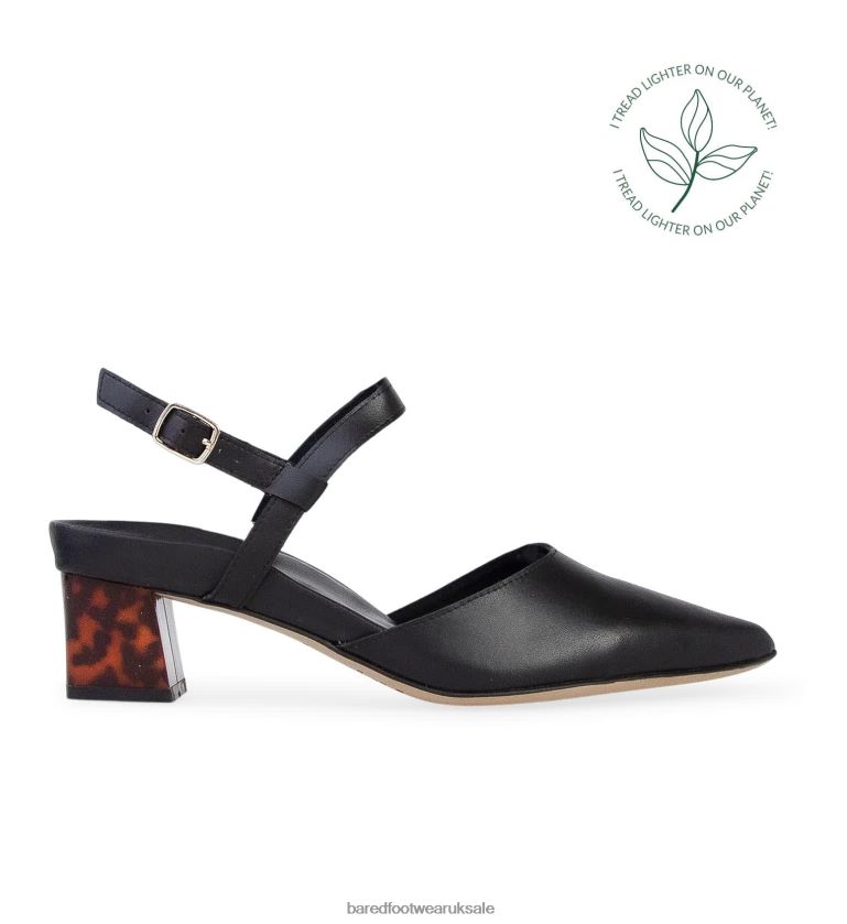 Black MIRUM Plant-Based Material Low Heels Women Bared Footwear N06D2V121 Marabou