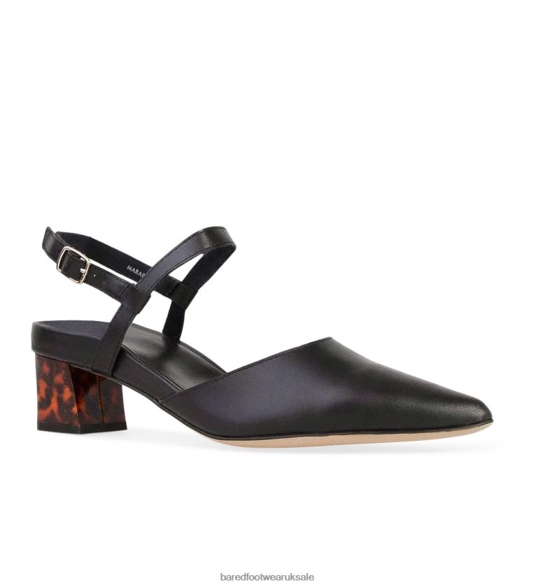 Black MIRUM Plant-Based Material Low Heels Women Bared Footwear N06D2V121 Marabou