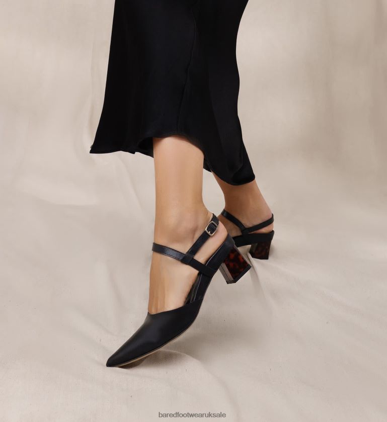 Black MIRUM Plant-Based Material Low Heels Women Bared Footwear N06D2V121 Marabou