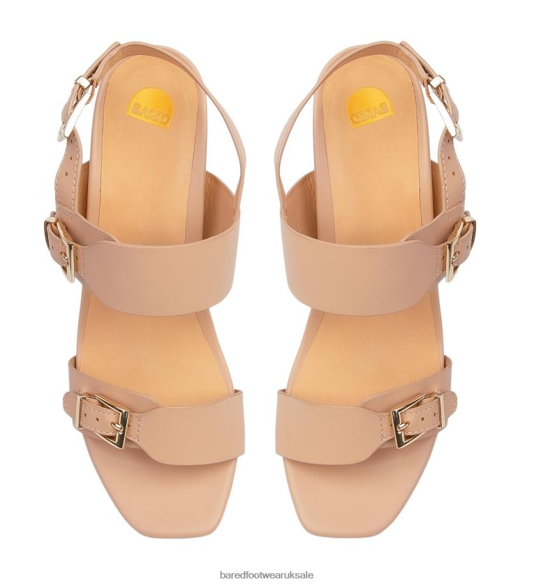 Light Tan Leather High Heels Women Bared Footwear N06D2V272 Hamerkop 2