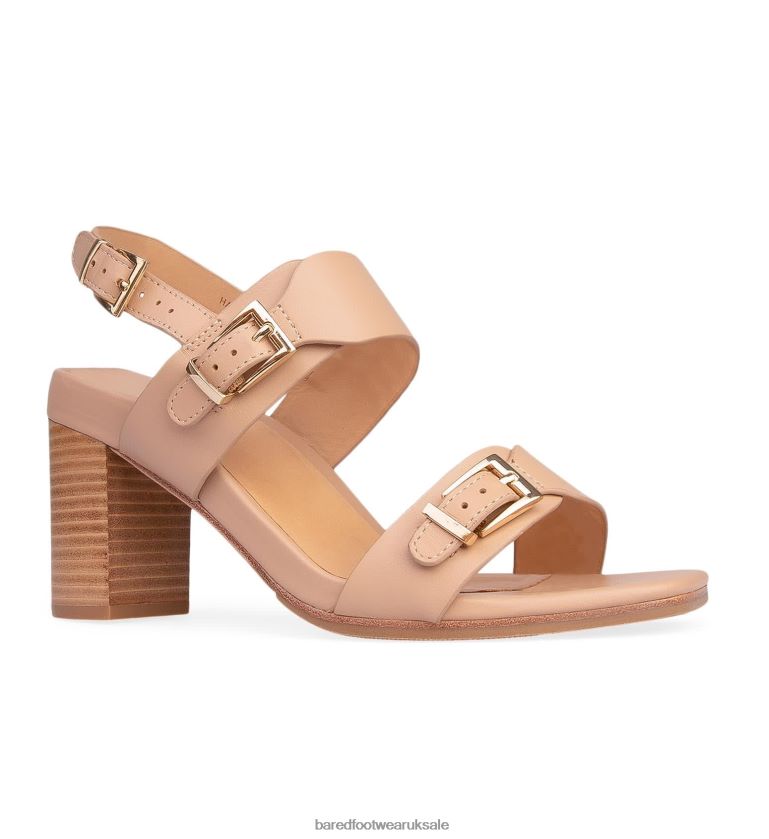 Light Tan Leather High Heels Women Bared Footwear N06D2V272 Hamerkop 2