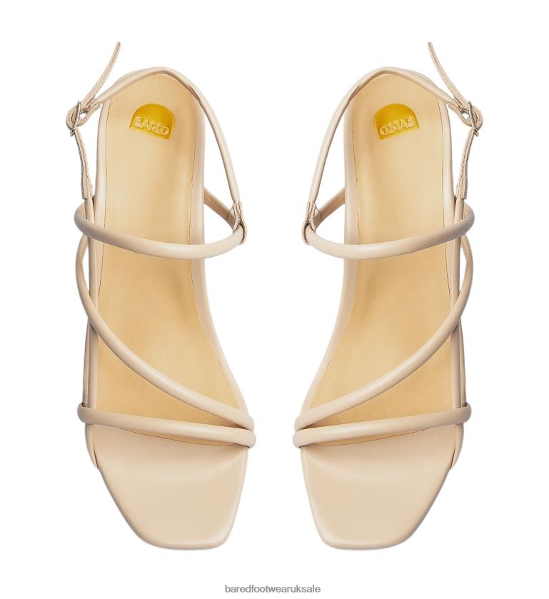 Sand Leather Low Heels Women Bared Footwear N06D2V163 Towhee