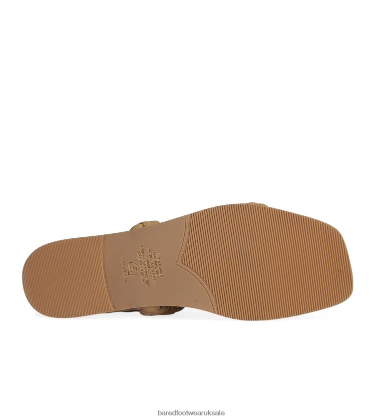 Tan Leather Flat Sandals Women Bared Footwear N06D2V176 Jaeger 2