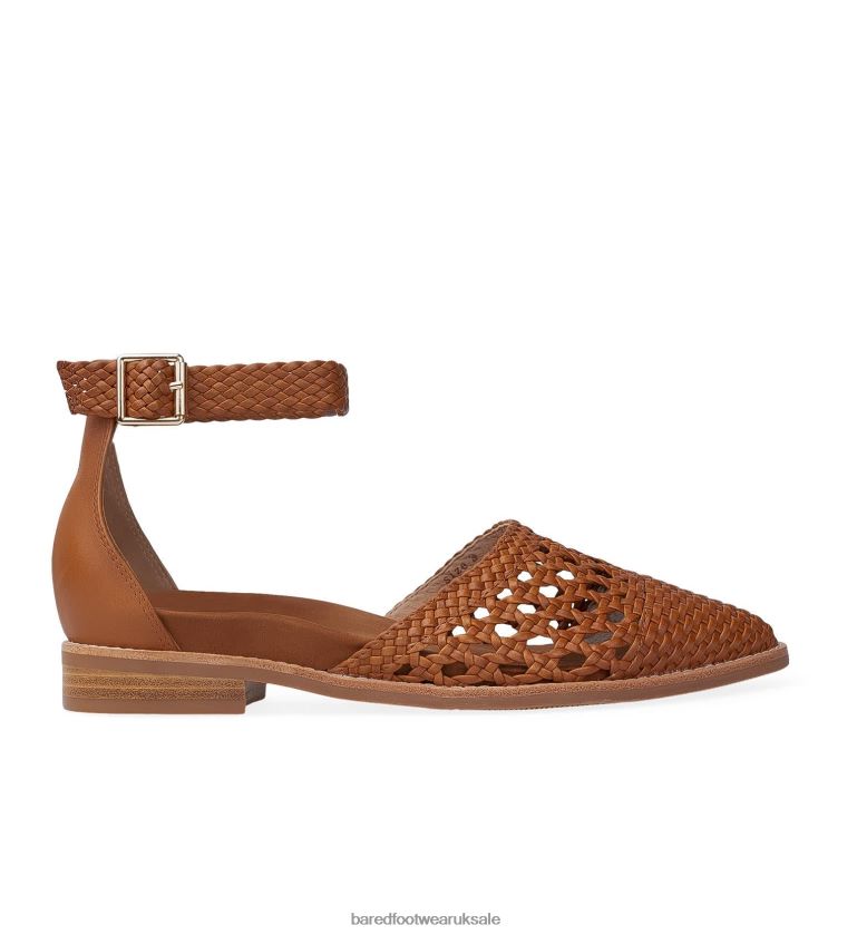 Tan Leather Flat Sandals Women Bared Footwear N06D2V211 Argus