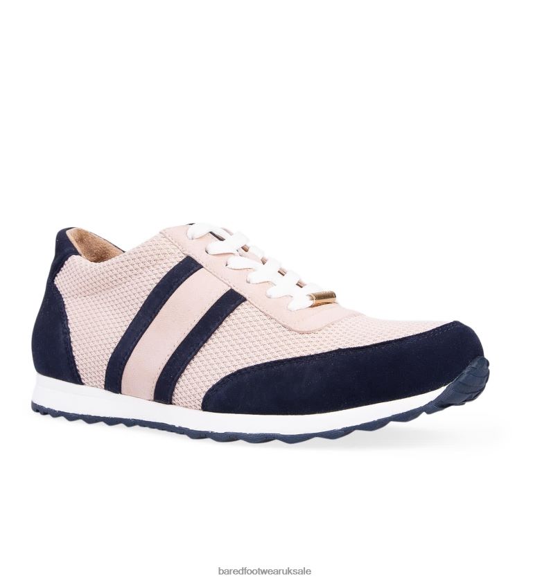 Dusty Pink Mesh & Navy Nubuck Sneakers Women Bared Footwear N06D2V132 Kestrel
