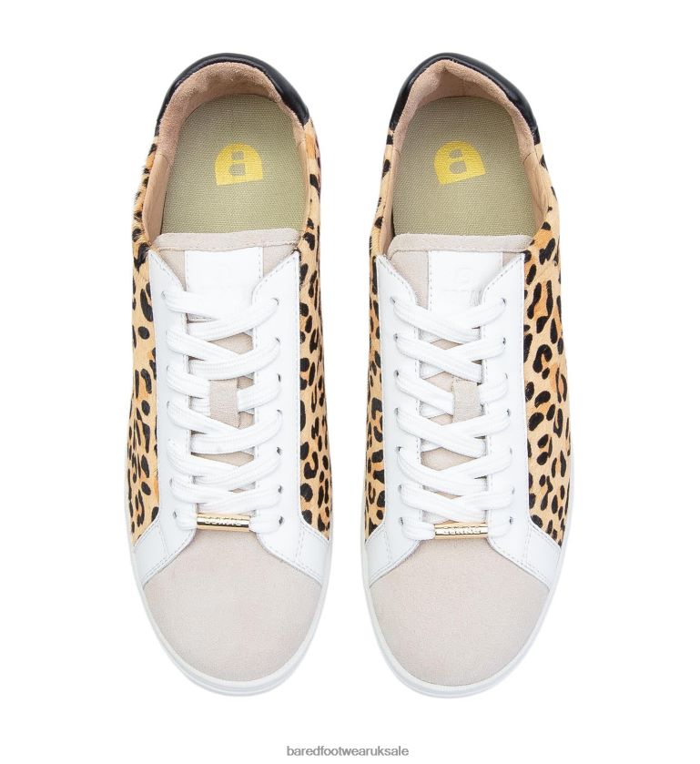 Leopard & Candy Pink Leather Sneakers Women Bared Footwear N06D2V134 Hornbill 3