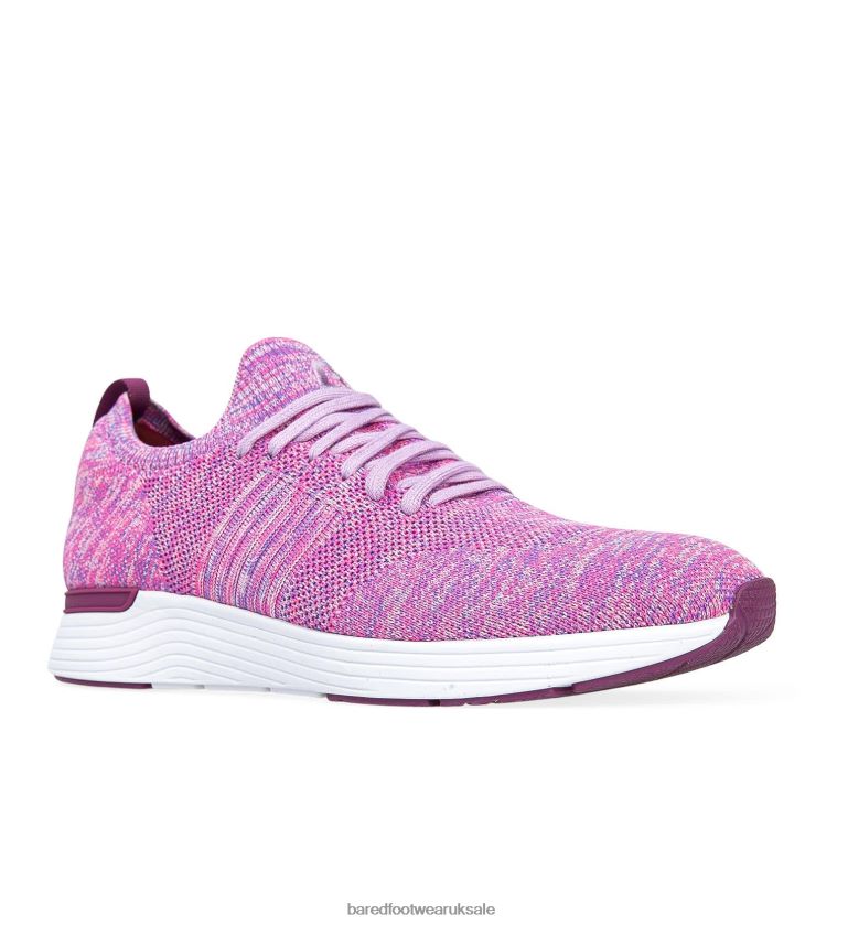 Pink Marle Knit Sneakers Women Bared Footwear N06D2V130 Jinzo