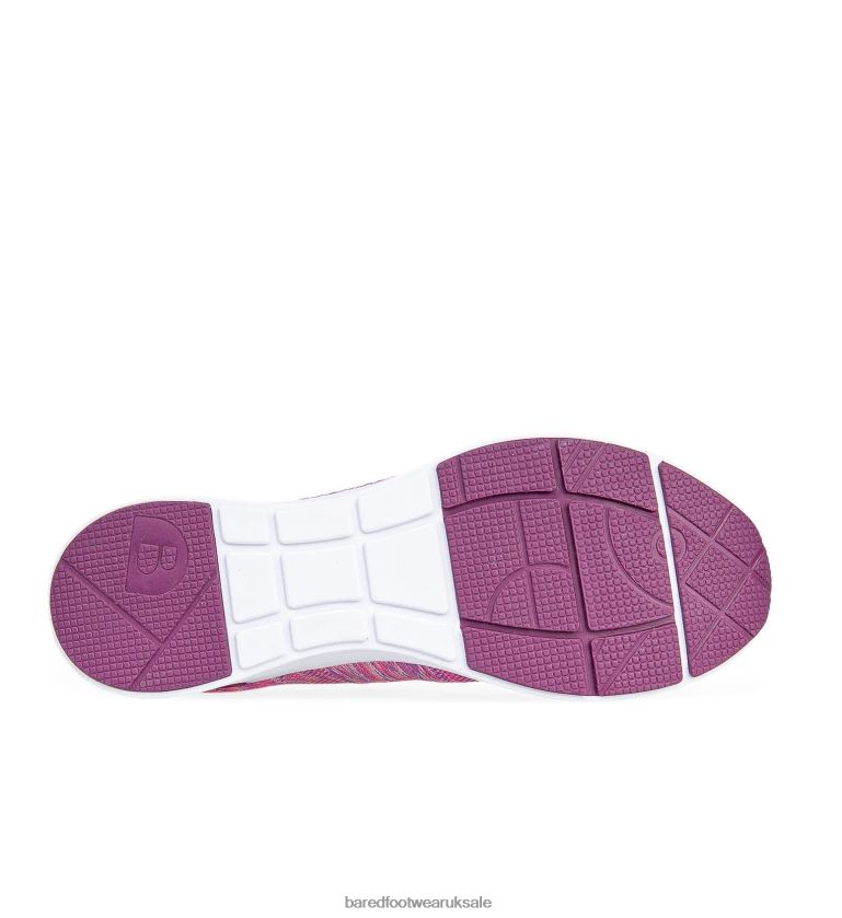 Pink Marle Knit Sneakers Women Bared Footwear N06D2V130 Jinzo