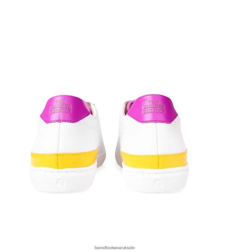 THP Pink & Yellow Leather Sneakers Women Bared Footwear N06D2V299 Hornbill