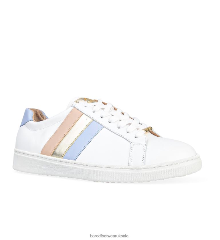 THP Summer Stripe Leather Sneakers Women Bared Footwear N06D2V126 Hornbill 3